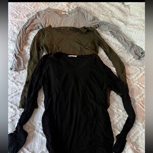 3 long sleeve and 1 tank MATERNITY shirts